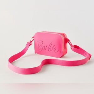 Zara X Barbie rubberized crossbody purse
